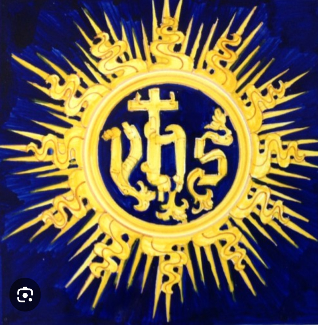 Traditional IHS Christogram associated with the Holy Name of Jesus